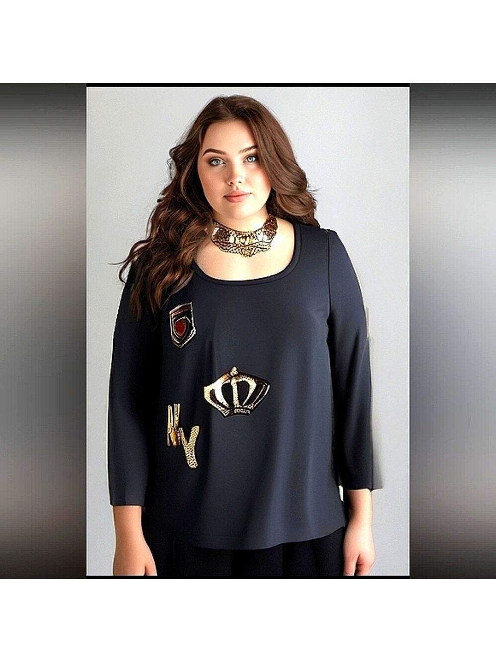 LANE BRYANT SIZE 14 16 NY BLACK TOP SWEATSHIRT